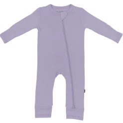Clearance Kyte Baby Zippered Romper in Taro