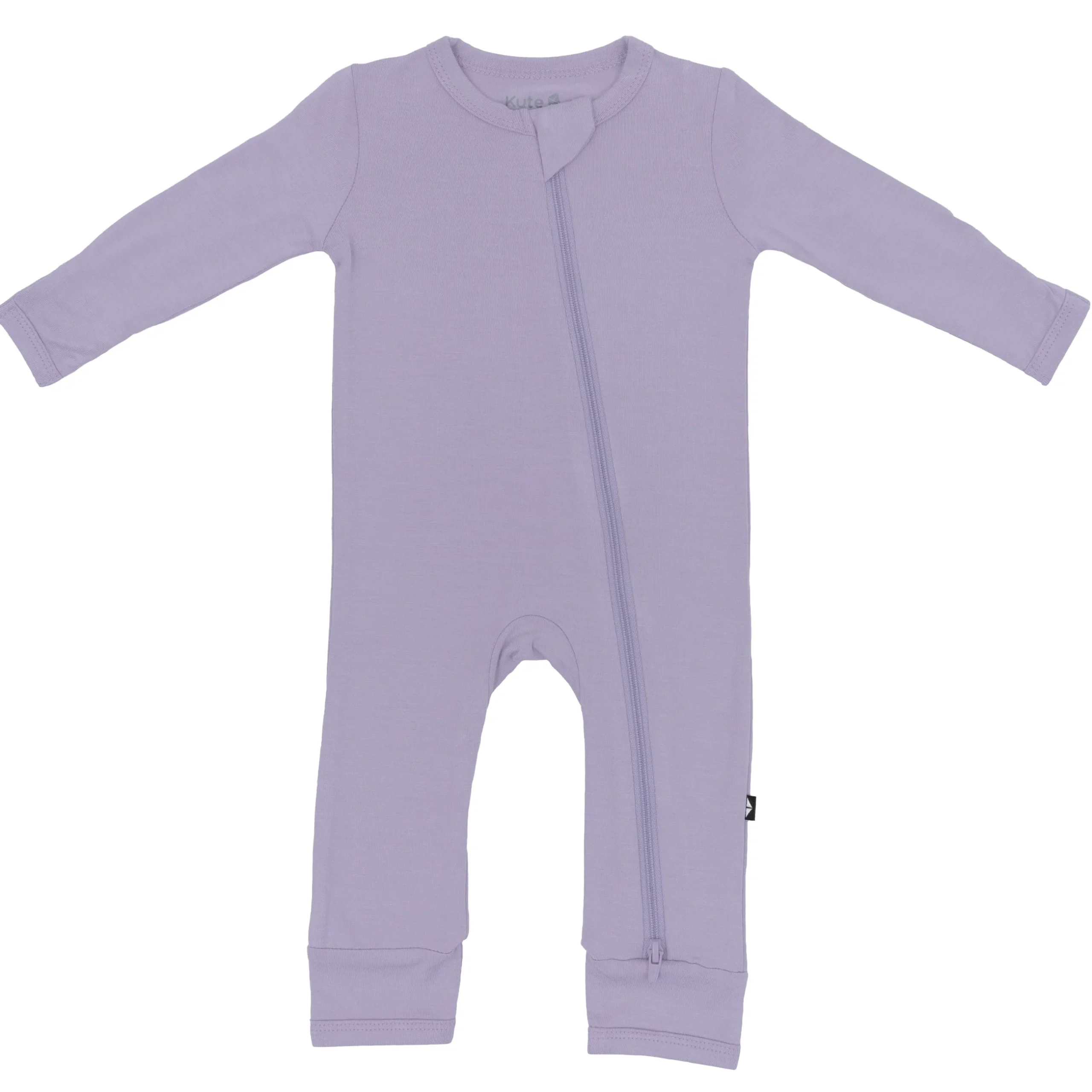 Clearance Kyte Baby Zippered Romper in Taro