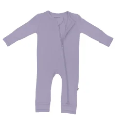 Clearance Kyte Baby Zippered Romper in Taro