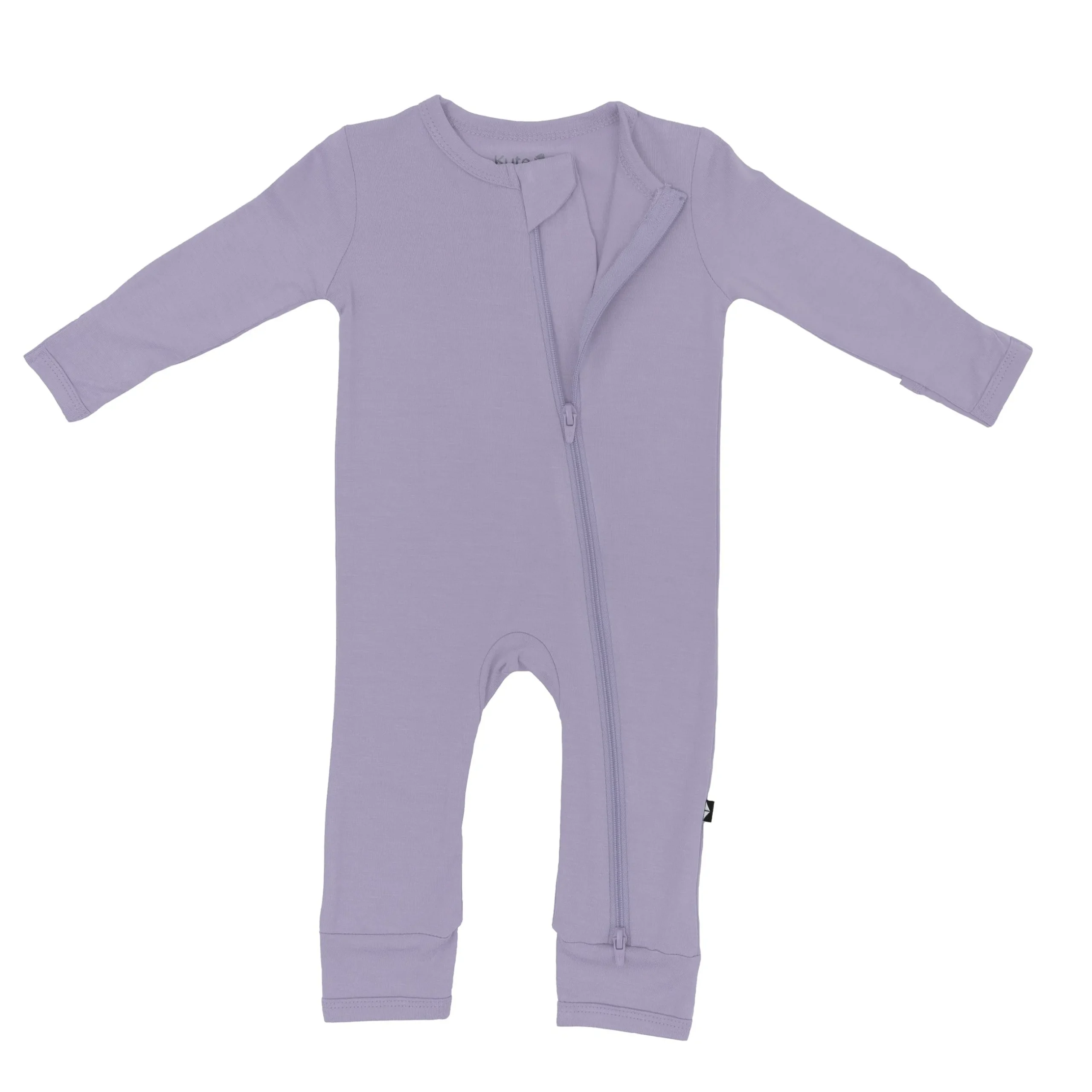 Clearance Kyte Baby Zippered Romper in Taro