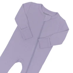 Clearance Kyte Baby Zippered Romper in Taro
