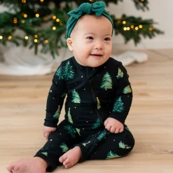 Best Kyte Baby Zippered Romper in Twinkle Tree