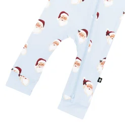 Outlet Kyte Baby Zippered Romper in Vintage Santa