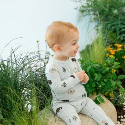 Hot Kyte Baby Zippered Romper in Yellowstone