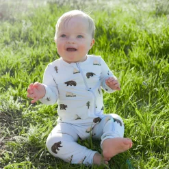 Clearance Kyte Baby Zippered Romper in Yosemite