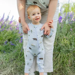 Clearance Kyte Baby Zippered Romper in Yosemite
