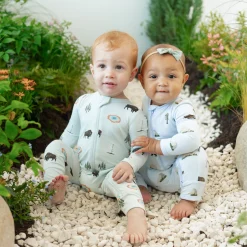 Clearance Kyte Baby Zippered Romper in Yosemite