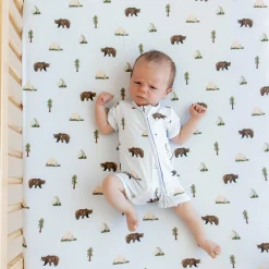 Clearance Kyte Baby Zippered Shortall Romper in Yosemite