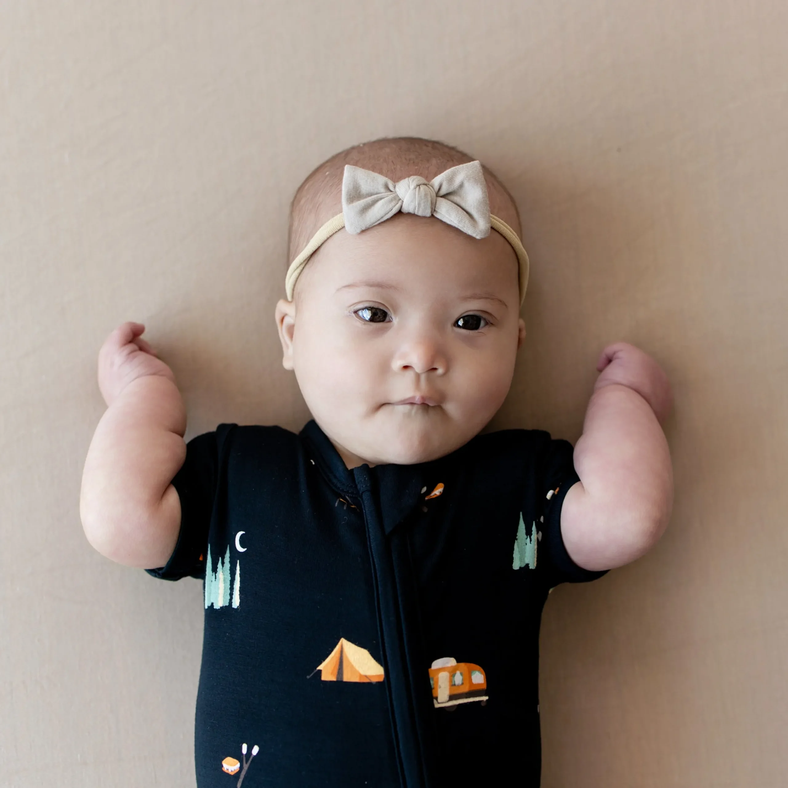 Sale Kyte Baby Zippered Shortall Romper in Under the Stars
