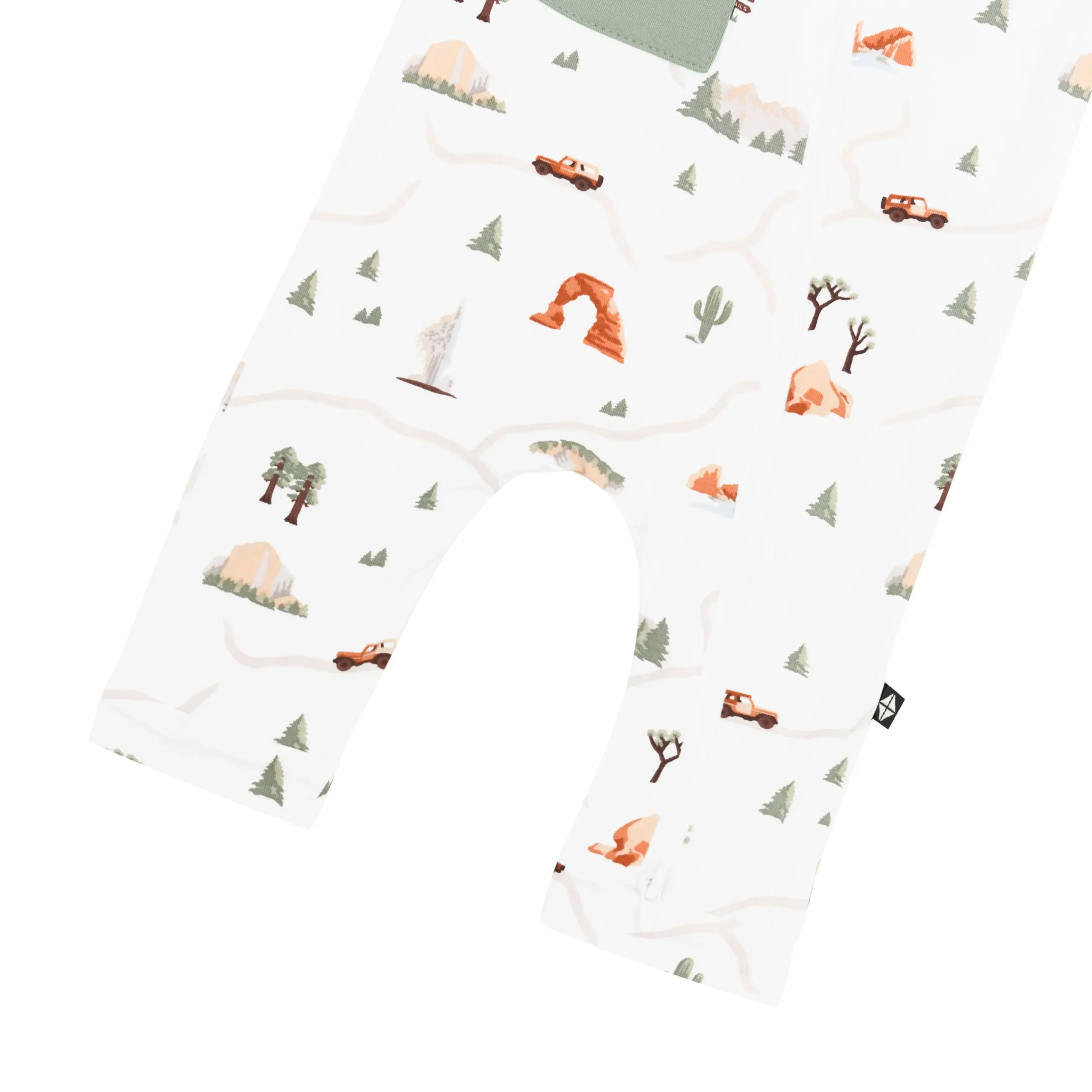 Clearance Kyte Baby Zippered Sleeveless Romper in Road Trip