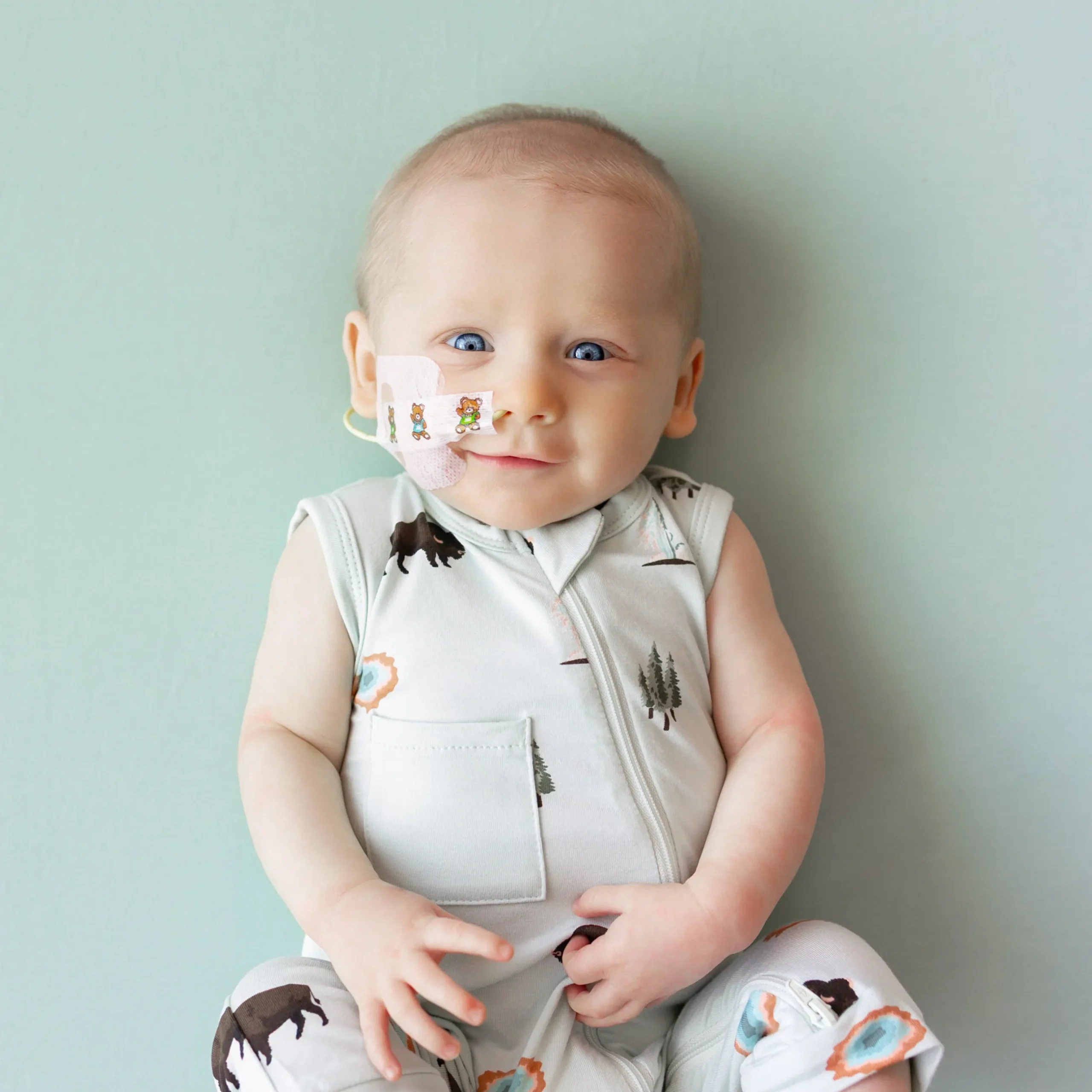 Hot Kyte Baby Zippered Sleeveless Romper in Yellowstone