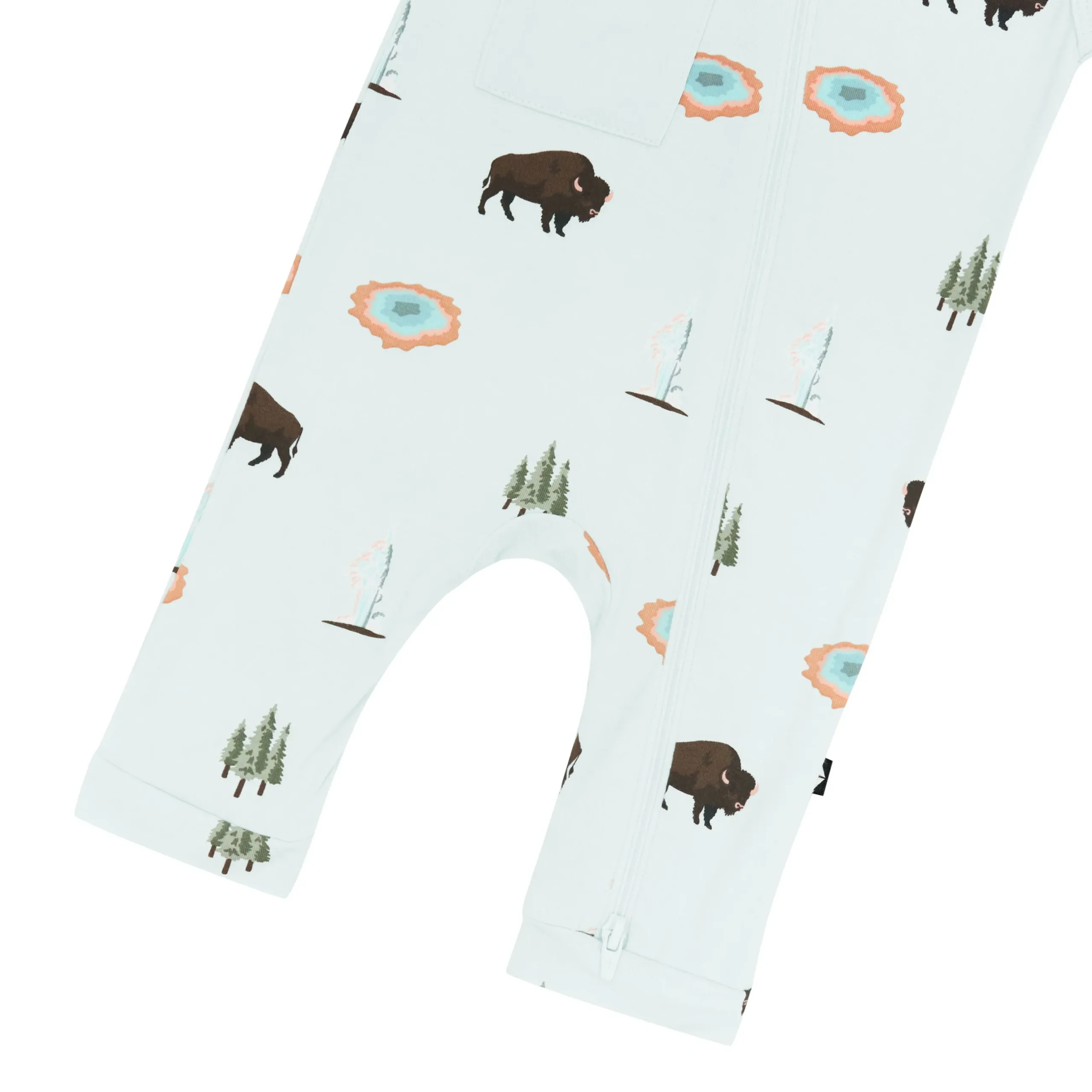 Hot Kyte Baby Zippered Sleeveless Romper in Yellowstone