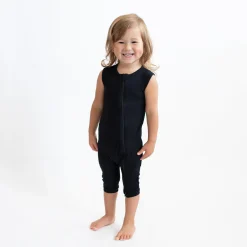 Clearance Kyte Baby Zippered Sleeveless Romper in Midnight