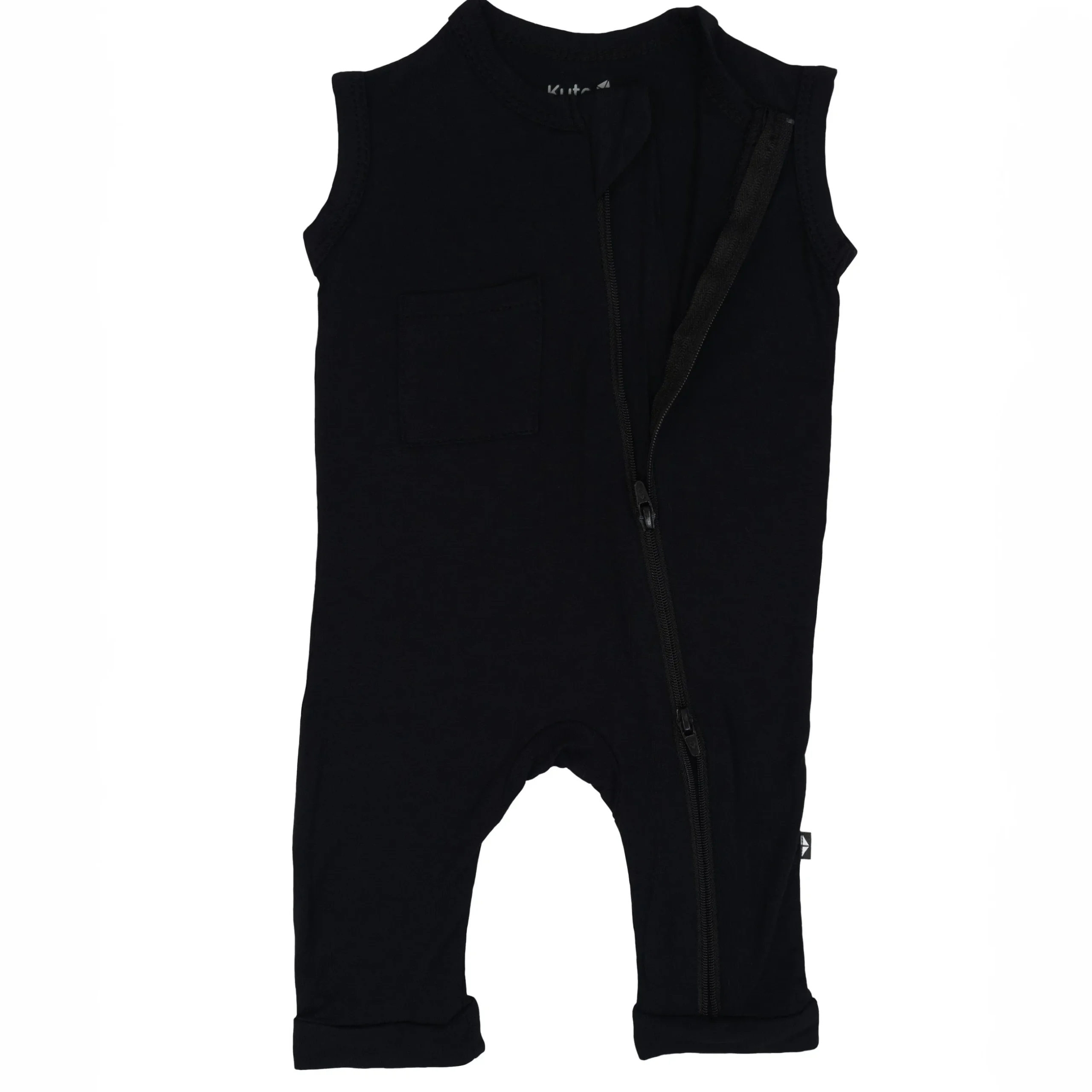 Clearance Kyte Baby Zippered Sleeveless Romper in Midnight