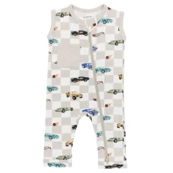 Online Kyte Baby Zippered Sleeveless Romper in Fast and Fierce